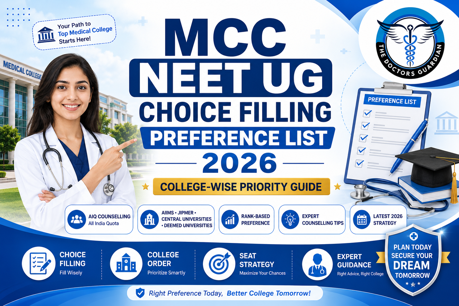 MCC NEET UG choice filling preference list 2026